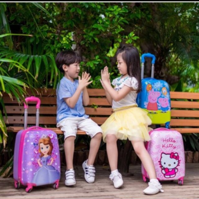 Valy kéo trẻ em(chọn mẫu)bánh xe xoay 360 độ hàng có sẵn