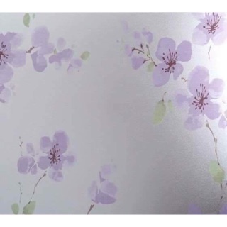 3m Giấy dán kính hoa đào tím khổ 45cm