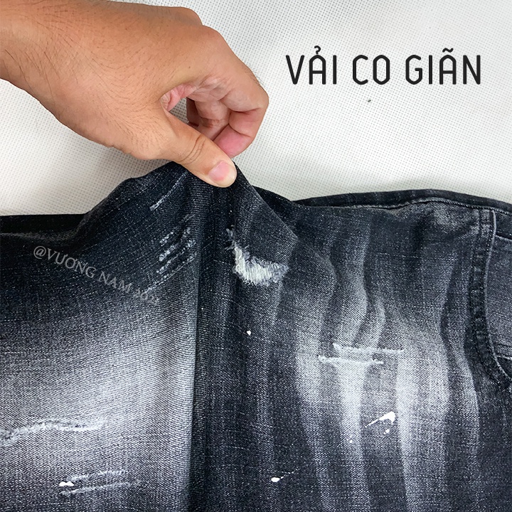 Quần short jean nam chất bò ngắn xước cao cấp co giãn VN58H | BigBuy360 - bigbuy360.vn