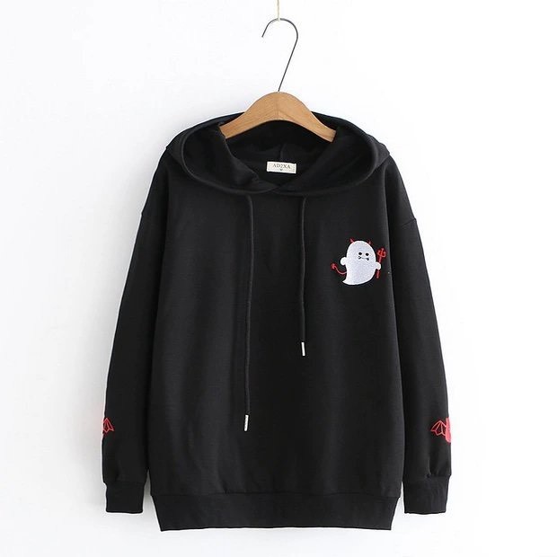 Áo khoác nỉ Hoodie KN19 in hình quỷ dơi cute | BigBuy360 - bigbuy360.vn