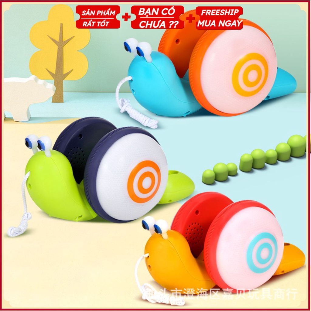 PVN32614 Đồ chơi ốc sên dắt bộ phát sáng có nhạc đèn T2