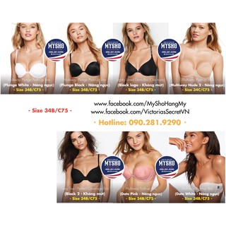 Áo lót nâng ngực Pink size 34B, C75 dòng Multi-way, Victoria's Secret chính hãng