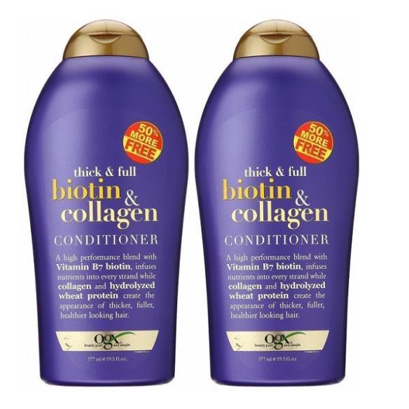 Dầu Gội Xả Biotin Collagen [Hàng Chính Hãng] Chống Rụng Tóc Và Kích Thích Mọc Tóc Nhanh, Hương Thơm Dịu, 577ml | BigBuy360 - bigbuy360.vn