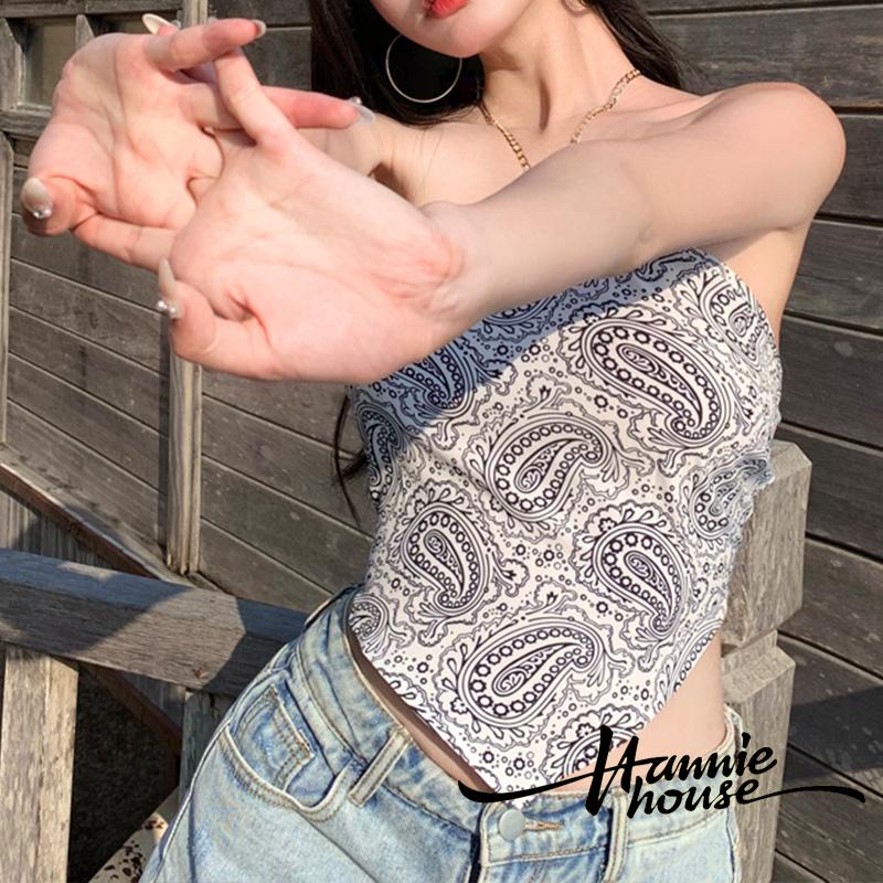 Áo Croptop Hở Lưng Thiết Kế Cột Dây Quyến Rũ Cho Nữ