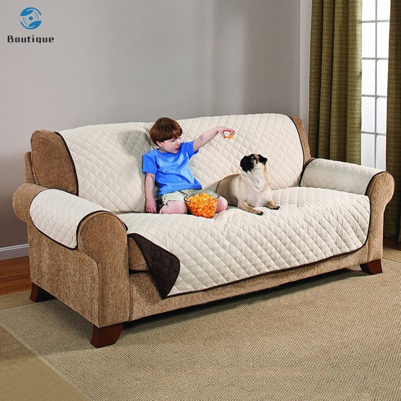 ✿♥▷ Quilted Sofa Arm Chair Settee Pet Protector Slip Cover Furniture Cushion Throws