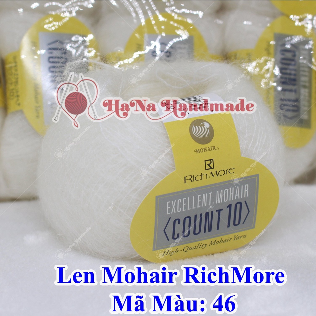 Len Mohair Richmore trơn 190k/ cuộn 20gam ~ 200 mét