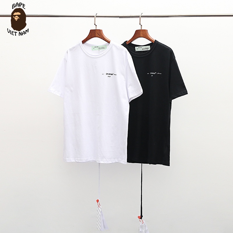 Áo thun Off White, Áo phông Off White SS2022, Tee OW chất liệu Cotton, 2 màu đen, trắng BapeVN