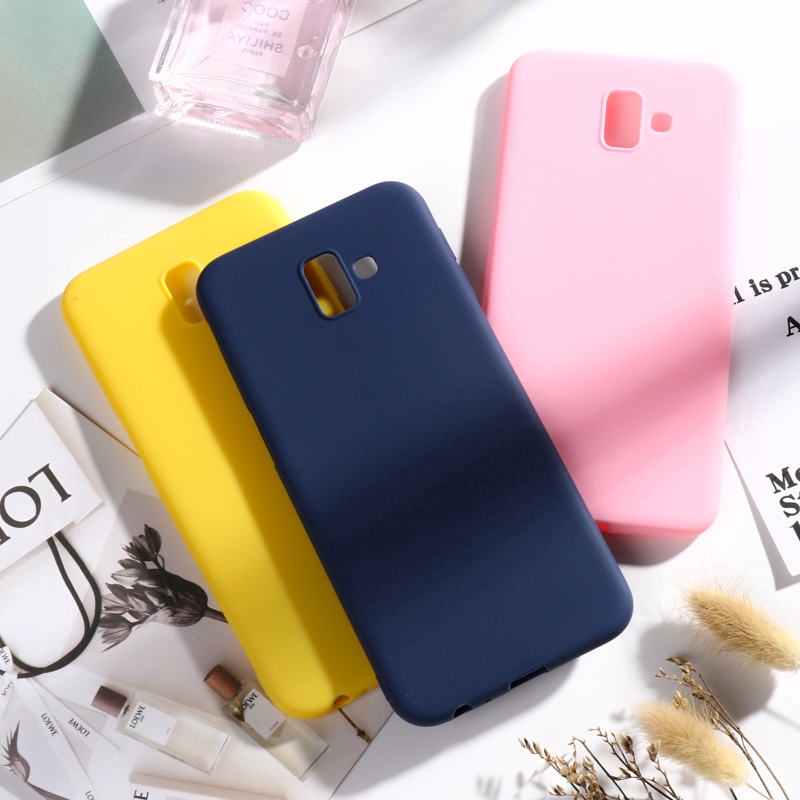 Ốp điện thoại silicon màu sắc dễ thương cho Samsung Galaxy J6 Plus 2018 Samsung Galaxy J6 Prime SM-J610F J6+ 6.0 inch | BigBuy360 - bigbuy360.vn