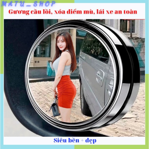 Gương cầu lồi ô tô gắn kính chiếu hậu xe hơi