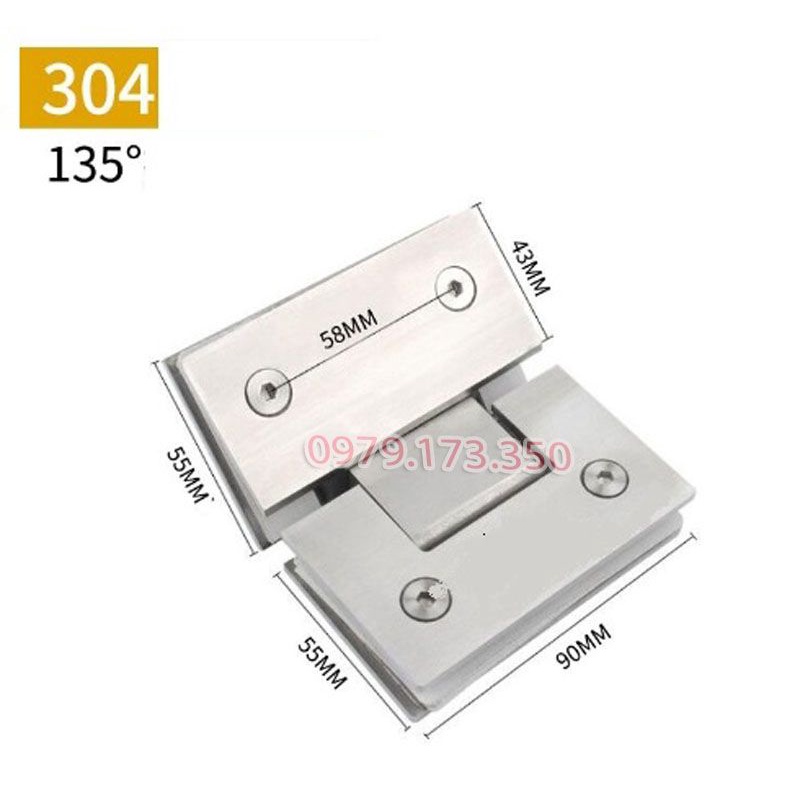 Bản lề 135 độ Kính Kính cho Cabin Phòng Tắm