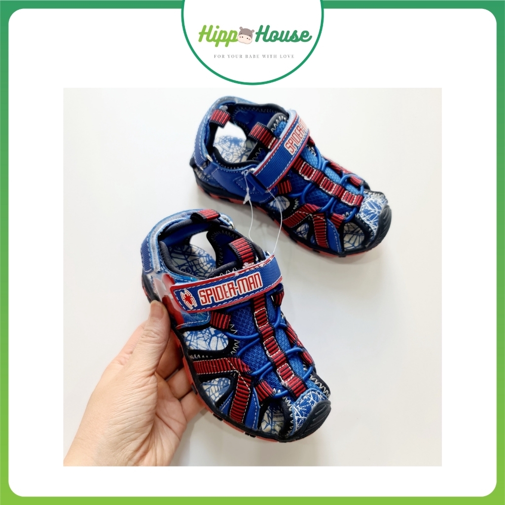 Sandal Bé Trai Kiểu Rọ Spiderman Xuất Âu Dư xịn Size 26-33 Hippo House