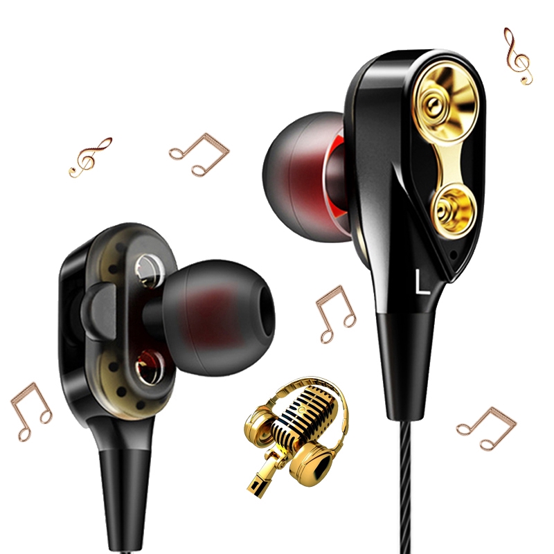 Tai nghe nhét tai thể thao 3.5mm 4D âm thanh siêu trầm | BigBuy360 - bigbuy360.vn