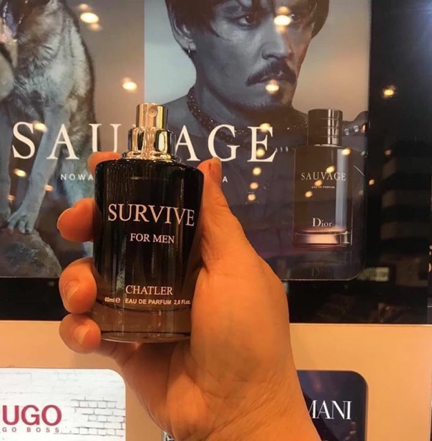 Nước Hoa Nam Survive For Men Chatler (60ml) - Bản Dupe của Sauvage Dior