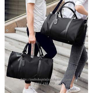 Túi xách du lịch thời trang siêu nhẹ màu đen wl01