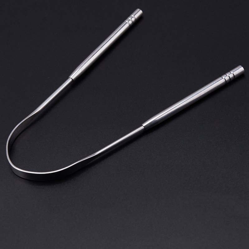[Hàng mới về] Set 2 Dụng Cụ Cạo Lưỡi Bằng Thép Không Gỉ Vệ Sinh Miệng Tiện Dụng