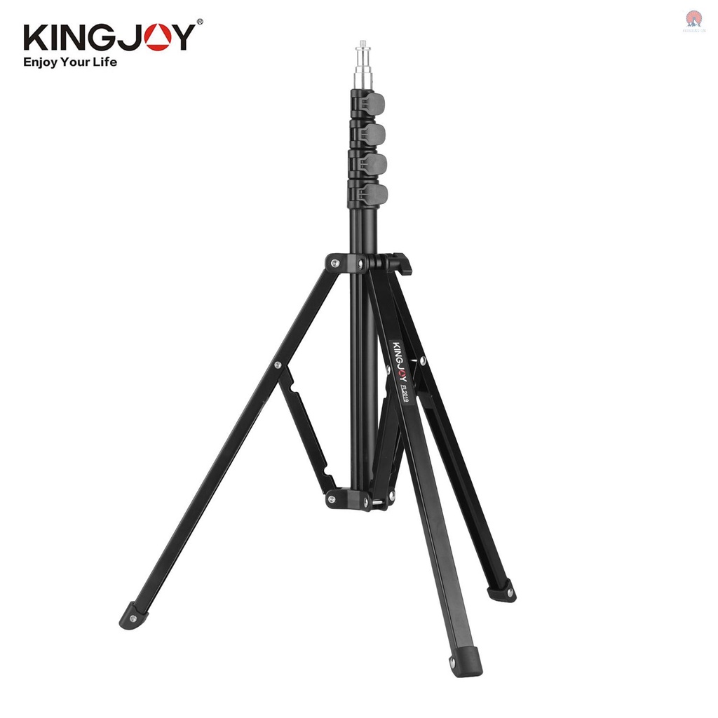 Giá Đỡ Đèn Ba Chân KINGJOY FL2019 Tải Trọng 8kg/17.6lbs Bằng Kim Loại 1/4 Inch Hộp Đèn LED Phản Quang 180cm/5.9ft Hỗ Trợ Chụp Ảnh