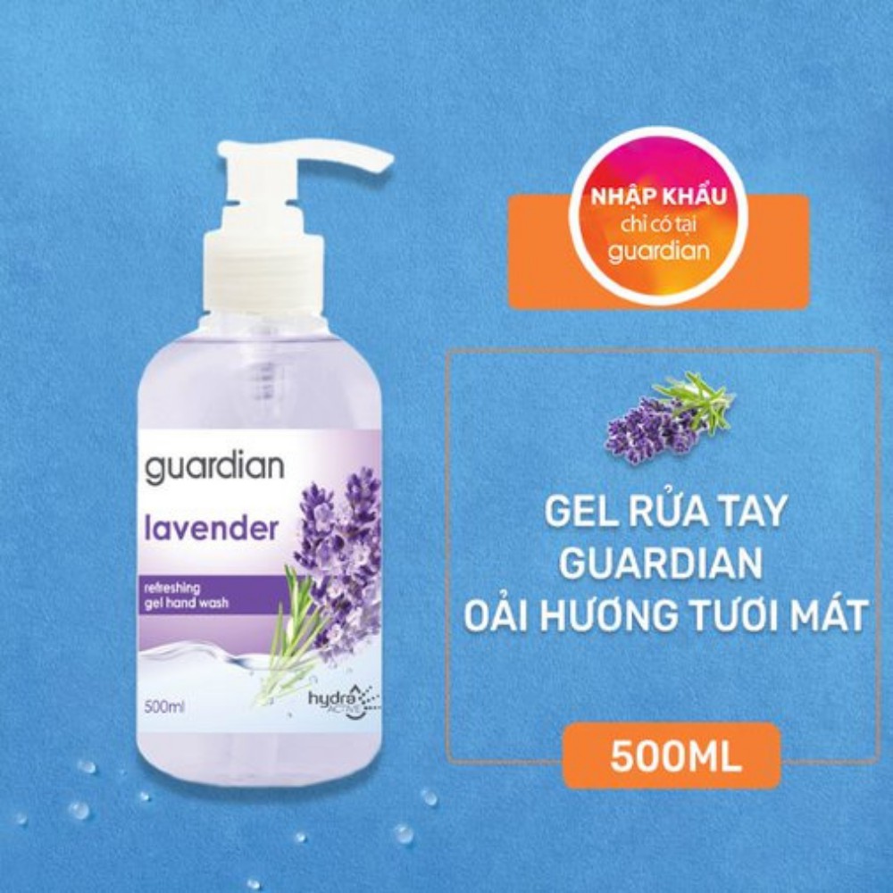 Gel rửa tay Guardian Oải Hương tươi mát 500ml