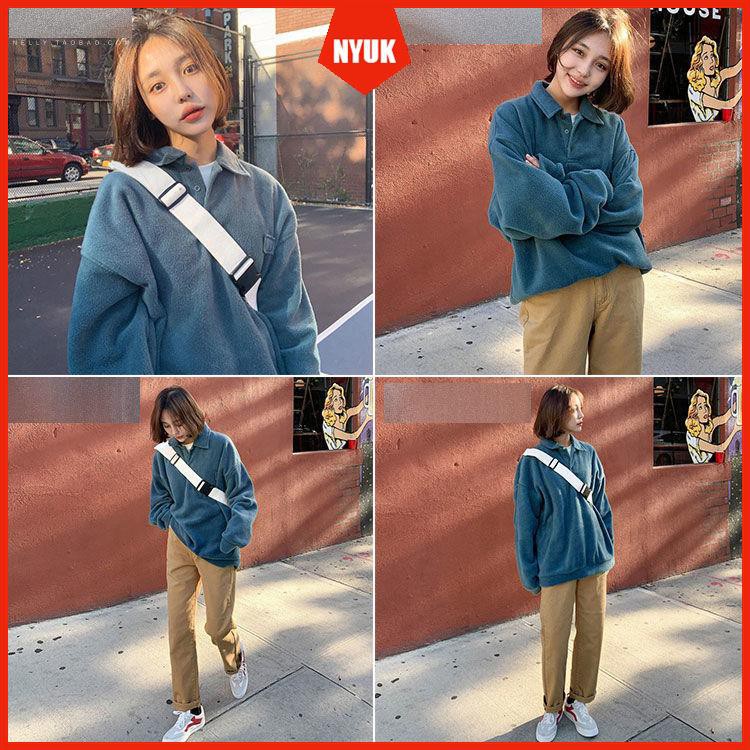 Áo sweater thiết kế form rộng thời trang Hàn Quốc trẻ trung cho nữ | BigBuy360 - bigbuy360.vn