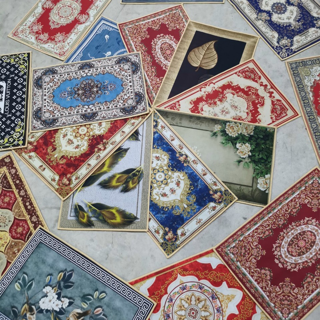 Thảm lau chân 3D Deli, thảm chùi chân thấm nước dùng để nhà tắm, nhà bếp tiện lợi, kích thước 40x60cm