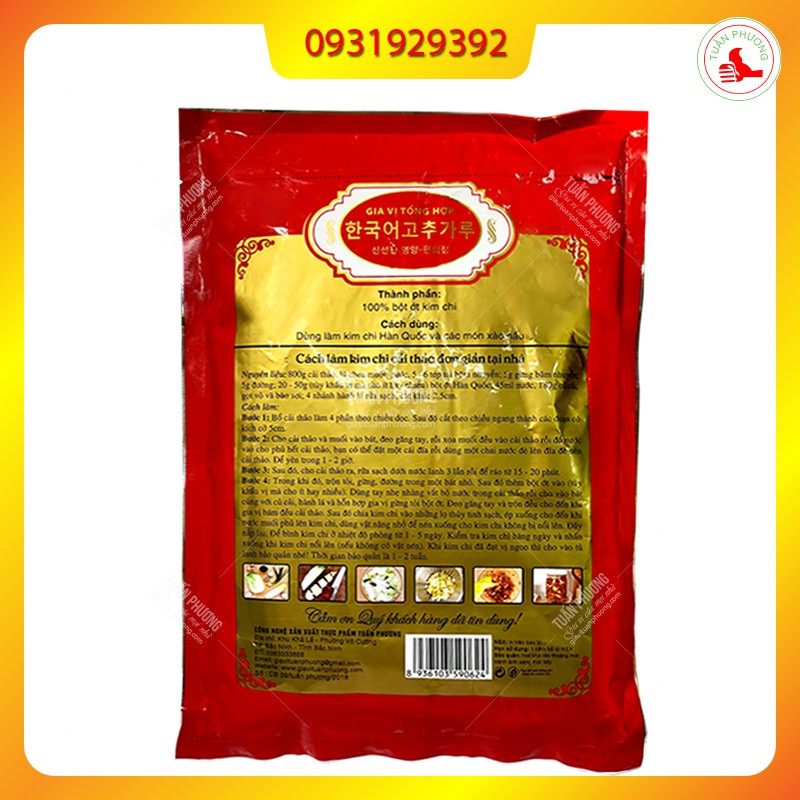 ỚT BỘT HÀN QUỐC 500g, làm kim chi