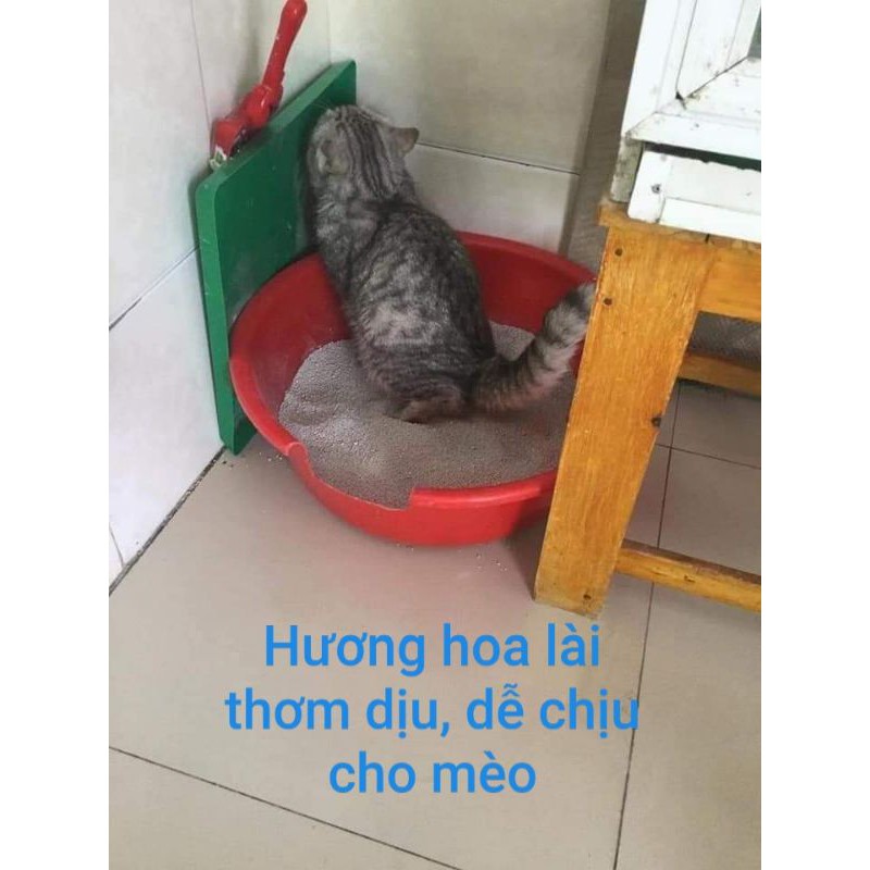 Mebong470 -  [Hàng bán chạy]Combo 2 bao (20 kí)cát vệ sinh cho mèo hàng Việt Nam sản xuất, hương hoa lài thơm dịu SU224 