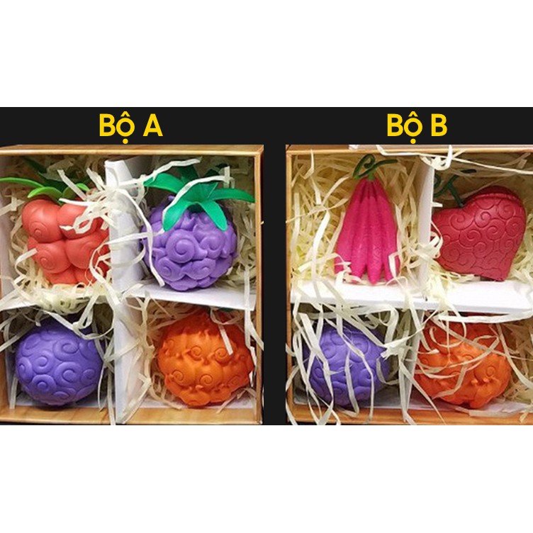 Mô hình đồ chơi One piece bộ 4 trái ác quỷ loại nhỏ