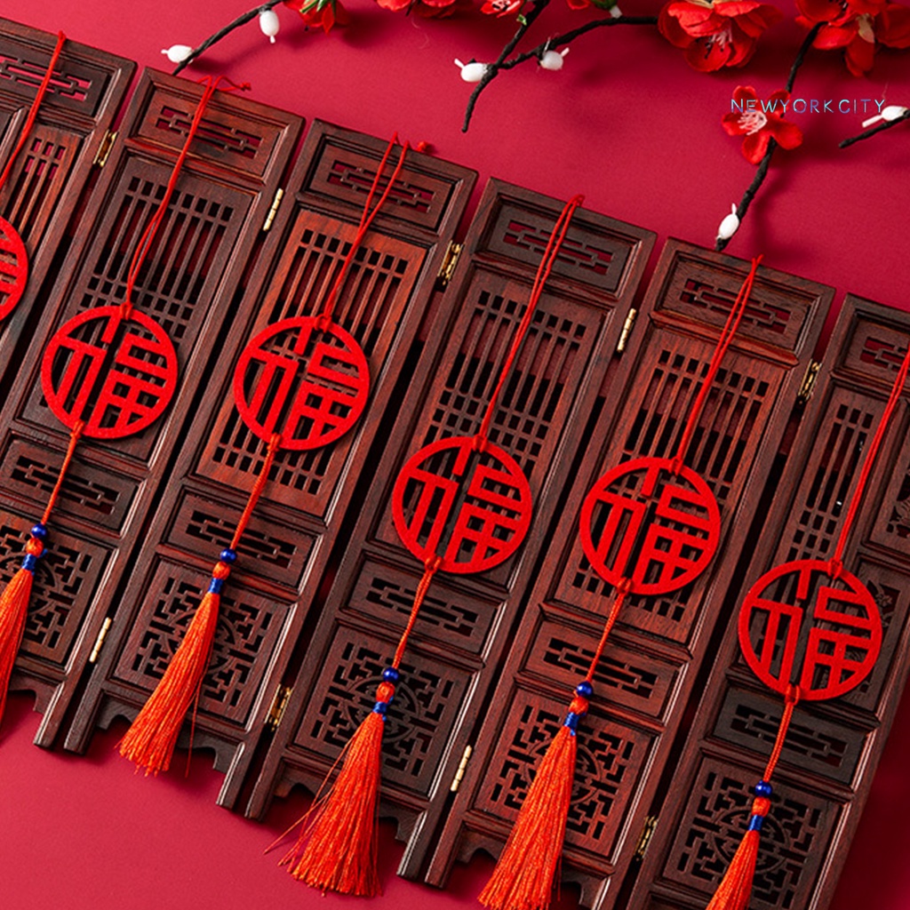 1 set dây treo thắt nút Trung Hoa chống nước màu sáng trang trí năm mới năm mới 2022