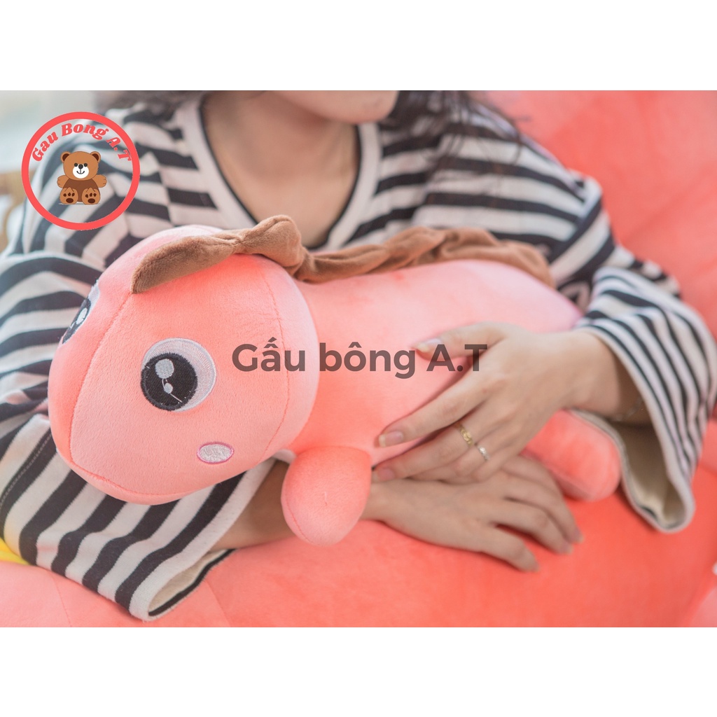 Gấu Bông Khủng Long Đuôi Tim, Gối Ôm Hình Khủng Long Mắt Lồi Siêu To Khủng Lồ size 50cm-1m5