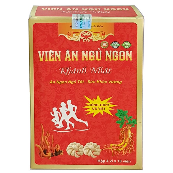 Viên Ăn Ngủ Ngon Khánh Nhật, hỗ trợ kích thích ăn ngon miệng (Hộp 40 &amp; 60 viên)