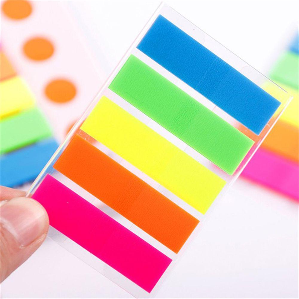 PEWANY Bộ 100 Tờ Giấy Ghi Chú Màu Huỳnh Quang