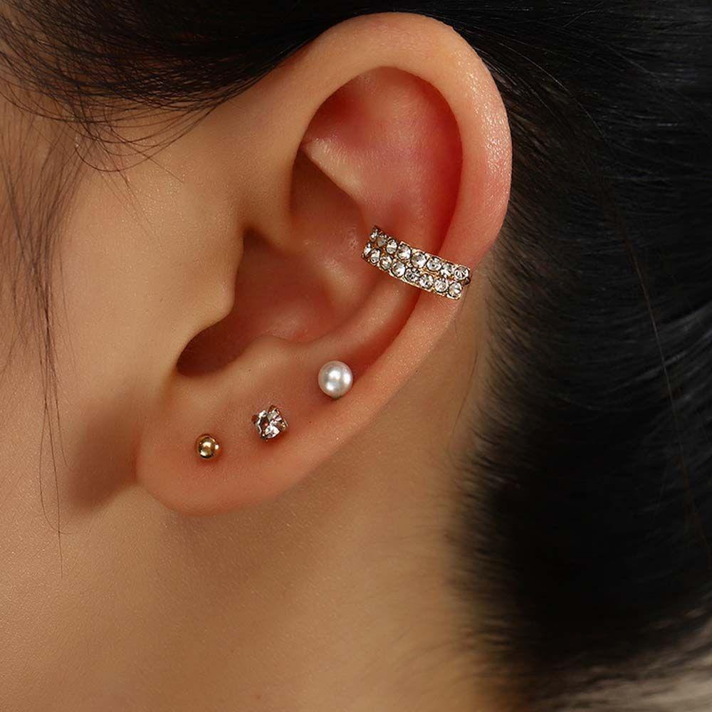 Bông Tai Dạng Kẹp Hình Chiếc Lá Không Cần Lỗ Nhỏ Xinh Thời Trang Cho Nữ|Khuyên Kẹp Vành Tai Thời Trang Cá Tính