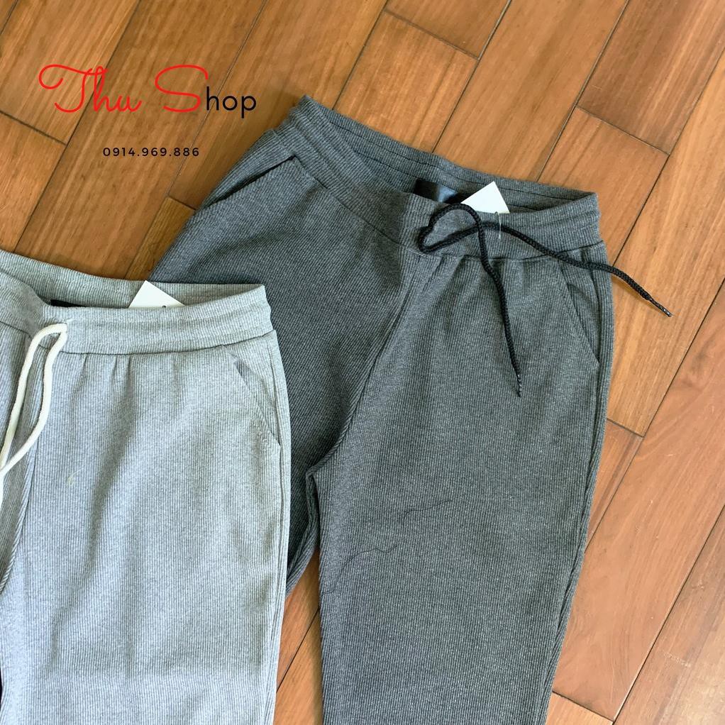 Quần Jogger Len tăm giữ nhiệt chất đẹp, mềm, co dãn thoải mái | BigBuy360 - bigbuy360.vn