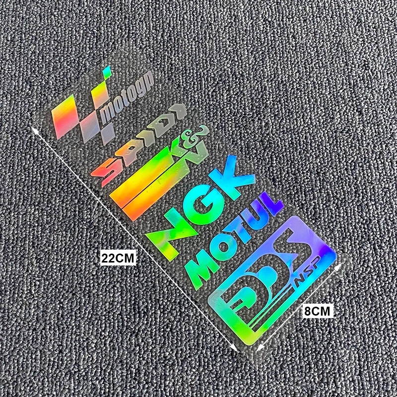Miếng Dán Phản Quang Nhiều Màu Chống Thấm Nước Trang Trí Thân Xe Mô Tô