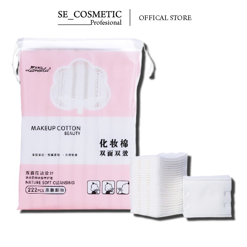 [Chính Hãng] Bông Tẩy Trang Gói 222 Miếng Make Up Cotton Beauty Nature Soft Cleansing Loại 3 Lớp Của Laneila -W169-C02T3 | BigBuy360 - bigbuy360.vn