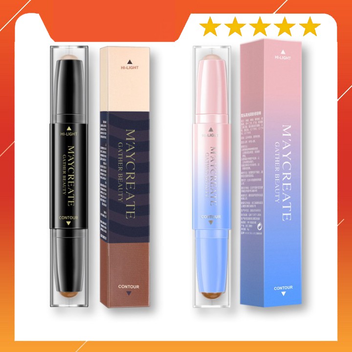 Tạo khối 2 đầu Maycreate WM30, che khuyết điểm góc cạnh tạo hình tạo nét Xuka Cosmetic | BigBuy360 - bigbuy360.vn
