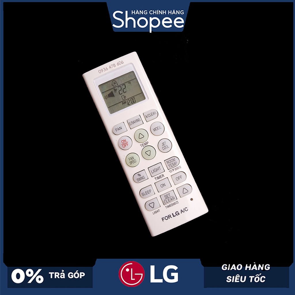 Điều khiển điều hòa LG 2 chiều dài Jet Cool