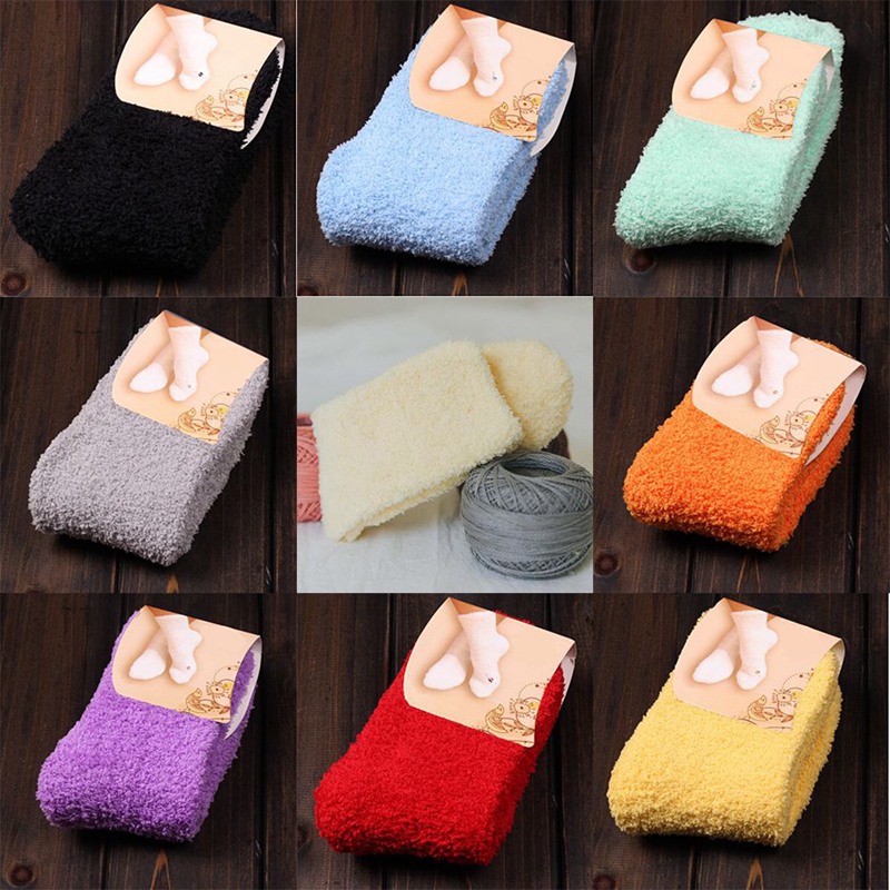 Đôi Tất Nhung Mềm Mại Ấm Áp Cho Nữ