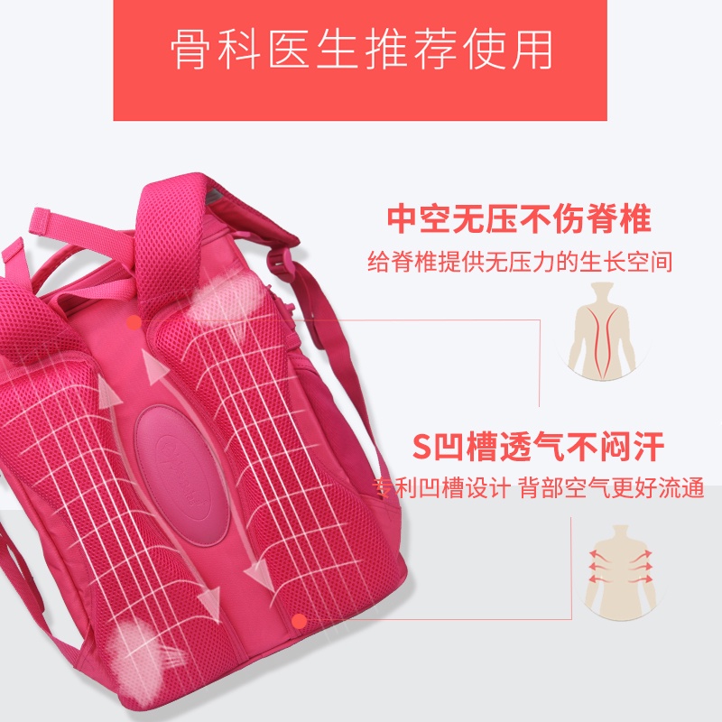 Ba Lô Đi Học Bảo Vệ Cột Sống Phong Cách Nhật Bản Cho Bé Lớp 1-6