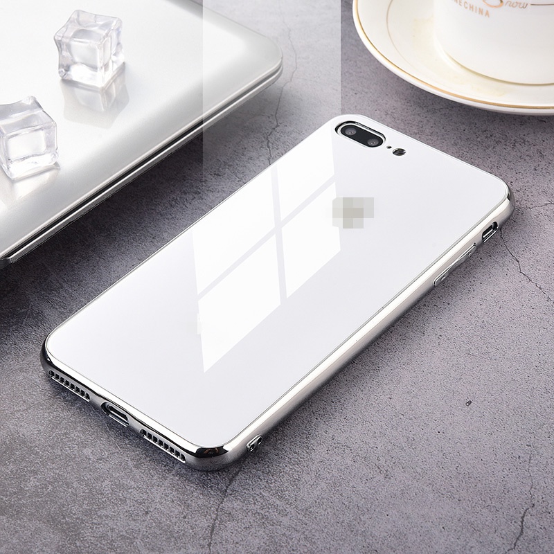 Ốp điện thoại mặt kính tráng gương cho iPhone XS Max XR X 8 7 6 6s Plus