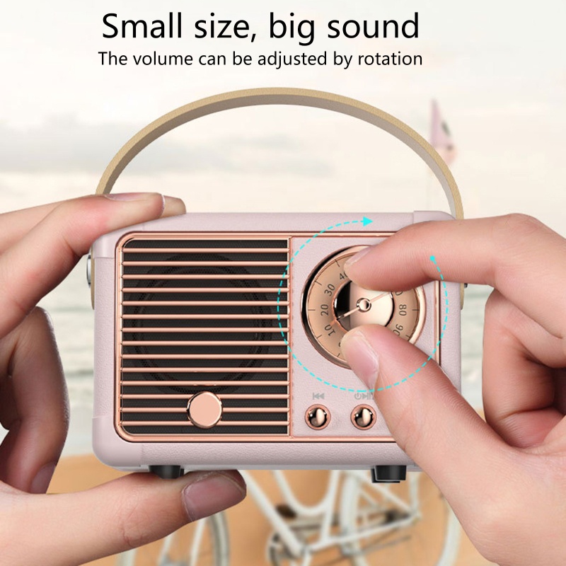 Loa Nghe Nhạc zzz HM11 Mini Phong Cách Retro Dành Cho Điện Thoại