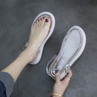 Sandal quai trong đế thô