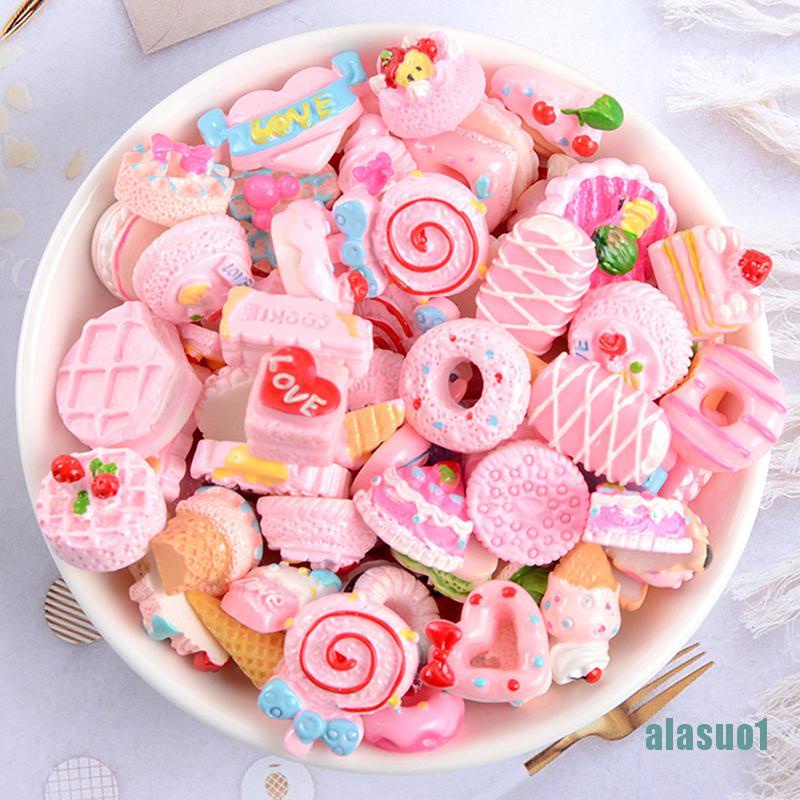 Bộ 10 Bánh Trái Cây Trang Trí Ốp Điện Thoại Xinh Xắn