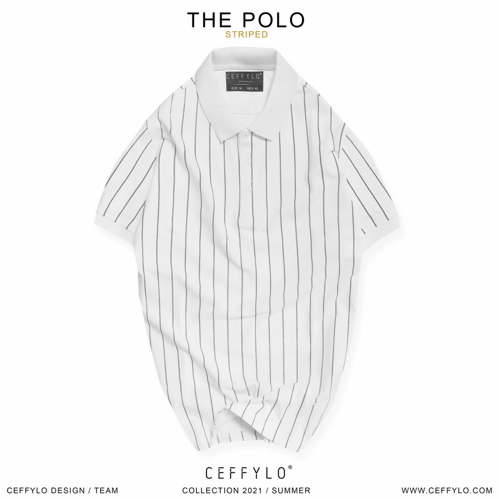 Áo thun polo sang mịn kẻ sọc