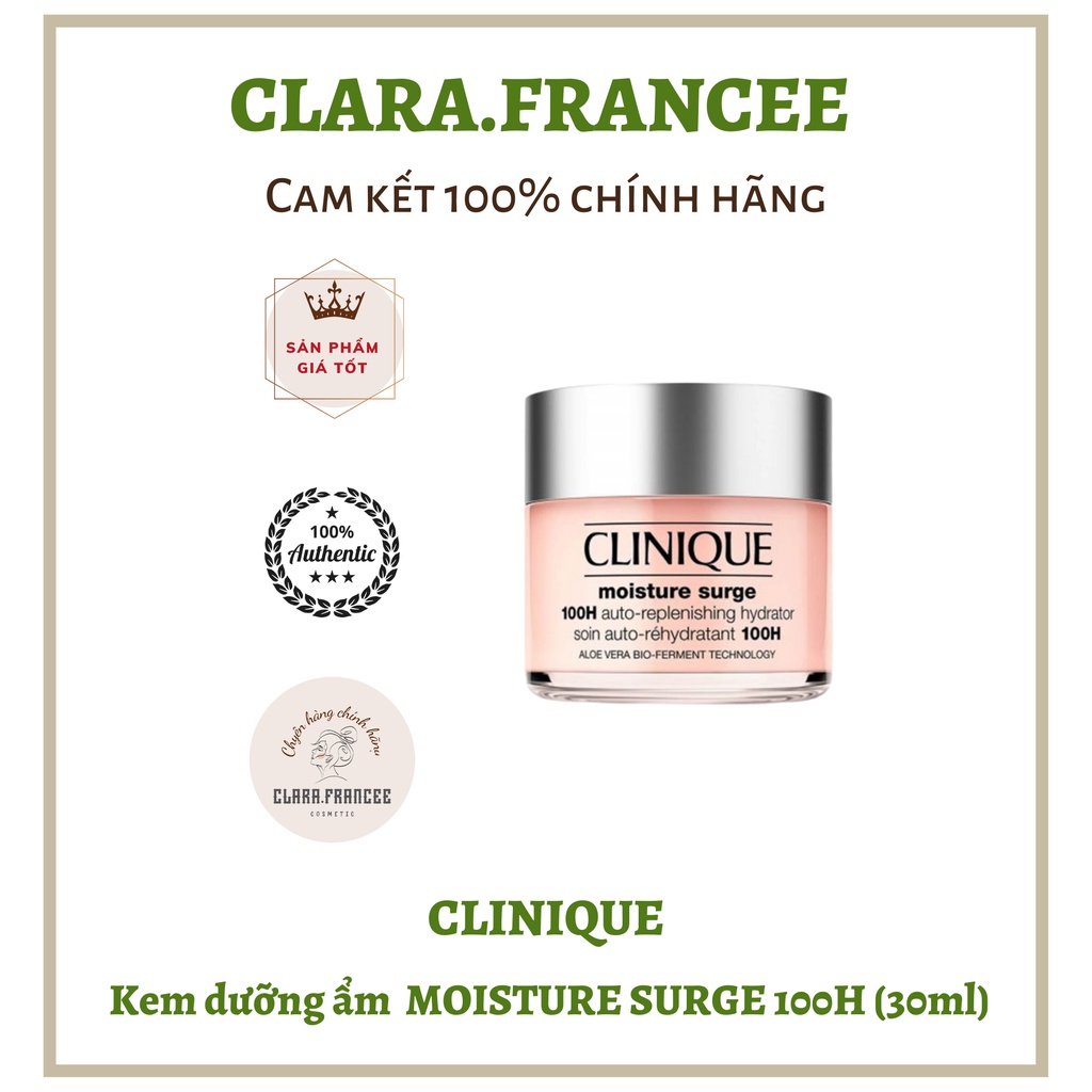Kem dưỡng ẩm chuyên sâu cho da suốt 100h CLINIQUE MOISTURE SURGE 100H (30ml)
