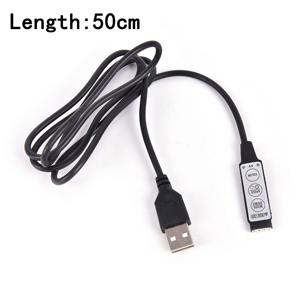 Bộ Điều Khiển Dây Đèn Led 3 Nút Dc 5v Rgb 3528 5050
