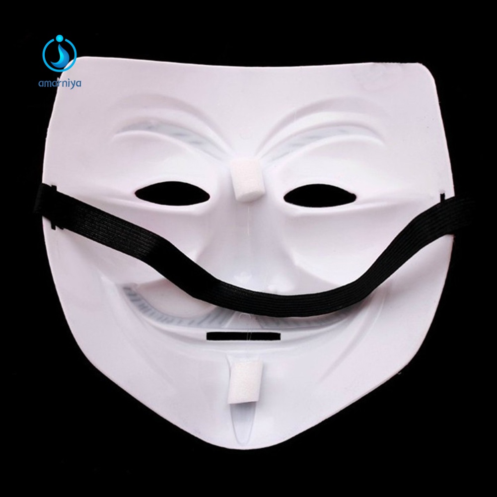 Mặt Nạ Hóa Trang Halloween AMAR Anonymous Hacker V for Vendetta Master
