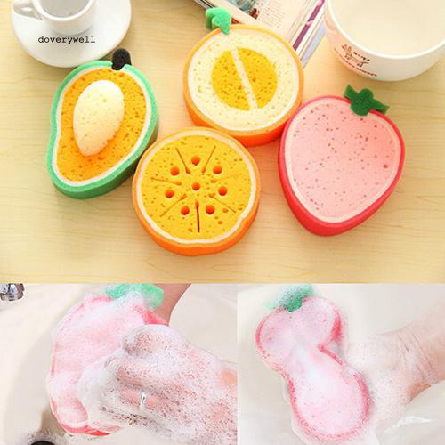 Miếng bọt biển rửa chén hình trái cây dễ thương