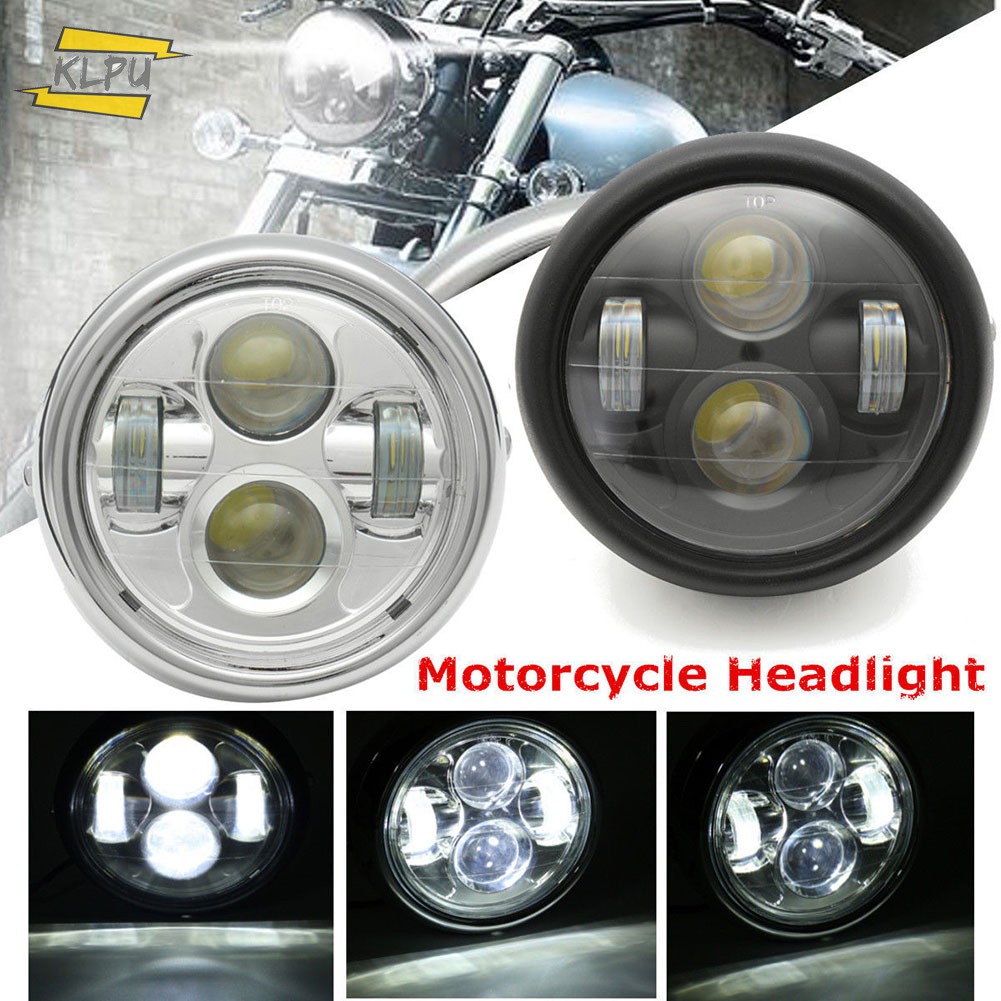 VN Đèn Pha Led 6.5 Inch Chuyên Dụng Cho Xe Mô Tô Cafe Racer