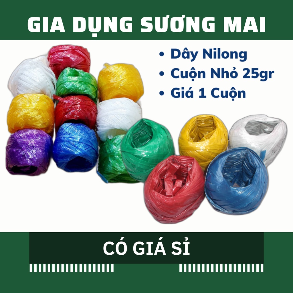 [Giá Sỉ] Cuộn Dây Nilon Nhỏ Buộc Hàng 25gr