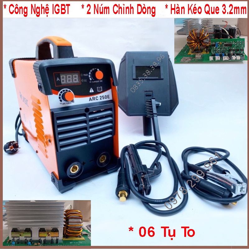 Máy Hàn Mini, Máy Hàn Điện Tử JASIC ARC-250E Model Mới Công Nghệ Anh Quốc